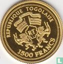 Togo 1500 francs 2005 (PROOF) "Johann Wolfgang von Goethe" - Afbeelding 2