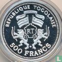 Togo 500 francs 1999 (PROOF) "30th anniversary of the moon landing - Moonwalking" - Image 2