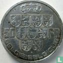 Belgique 50 francs 1939 (NLD/FRA - position A - avec croix sur couronne) - Image 2