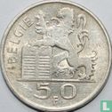 Belgium 50 francs 1954 (NLD) - Image 2
