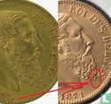 Belgique 20 francs 1871 (barbe plus longue) - Image 3