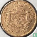 Belgique 20 francs 1871 (barbe plus longue) - Image 2