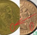 België 20 francs 1871 (kortere baard) - Afbeelding 3