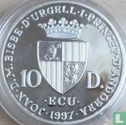 Andorra 10 diners 1997 (PROOF) "Johan Sebastian Bach" - Afbeelding 1