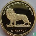 Congo-Kinshasa 20 francs 2003 (PROOF) "Porcupine" - Image 2