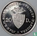Andorra 20 diners 1984 (PROOF) "Summer Olympics in Los Angeles" - Image 2