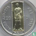 Andorre 20 diners 1993 "European Customs Union - St. George" - Image 2