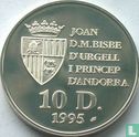 Andorra 10 diners 1995 (PROOF) "Wolf" - Afbeelding 1
