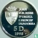 Andorra 5 diners 1993 (PROOF) "1994 Winter Olympics in Lillehammer" - Image 1
