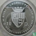 Andorra 10 diners 1999 (PROOF) "Ice hockey World Championship in Norway" - Image 1