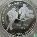 Andorra 10 diners 1999 (PROOF) "Ice hockey World Championship in Norway" - Afbeelding 2