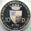 Andorra 10 diners 1997 (PROOF) "Prince's palace" - Afbeelding 1