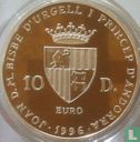 Andorra 10 diners 1996 (PROOF) "25th anniversary Accession of Joan Martí i Alanis" - Afbeelding 1