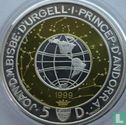 Andorra 5 diners 1999 (PROOF) "Millennium" - Image 1