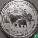 Australië 2 dollars 2015 (kleurloos) "Year of the Goat" - Afbeelding 2