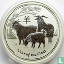 Australië 8 dollars 2015 (kleurloos) "Year of the Goat" - Afbeelding 2