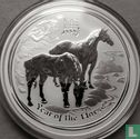 Australië 2 dollars 2014 (kleurloos) "Year of the Horse" - Afbeelding 2