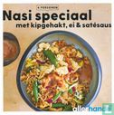 Nasi speciaal met kipgehakt, ei & satesaus - Afbeelding 1
