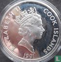 Cook Islands 50 dollars 1991 (PROOF) "500 Years of America - Marquis de Lafayette" - Image 1