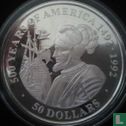 Cookeilanden 50 dollars 1991 (PROOF) "500 years of America - Vasco Núñez de Balboa" - Afbeelding 2