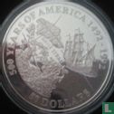 Cookeilanden 50 dollars 1992 (PROOF) "500 Years of America - Arctic explorations by John Davis" - Afbeelding 2