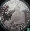 Cookeilanden 50 dollars 1992 (PROOF) "500 years of America - Juan Ponce de León" - Afbeelding 2