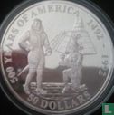 Cookeilanden 50 dollars 1992 (PROOF) "500 years of America - Pedro de Alvarado" - Afbeelding 2