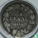 Belgium ¼ franc 1835 (without BRAEMT F.) - Image 1