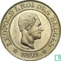 Belgique 20 centimes 1860 (avec point) - Image 1