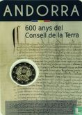 Andorra 2 euro 2019 (coincard - Govern d'Andorra) "600 years Consell de la Terra" - Afbeelding 1