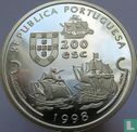 Portugal 200 escudos 1998 (BE - argent) "500th anniversary First expedition of Vasco da Gama in India" - Image 1