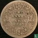 British India 2 annas 1895 - Image 1