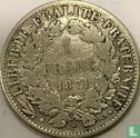 France 1 franc 1871 (small K) - Image 1