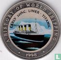 Somalia 25 shillings 1998 (PROOF) "Early 20th century liner Titanic" - Image 1