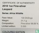 Somalia 100 shillings 2018 (coloured) "Leopard" - Image 3