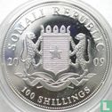 Somalië 100 shillings 2009 (kleurloos) "Elephant" - Afbeelding 1