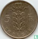 Belgium 5 francs 1968 (NLD) - Image 2
