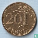 Finlande 20 penniä 1969 - Image 2