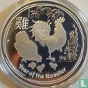 Australia 2 dollars 2017 (PROOF - colourless) "Year of the Rooster" - Image 2