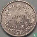 Belgique 2 francs 1904 (FRA - TH. VINÇOTTE) - Image 1