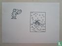 Suske en Wiske door Luc Morjaeu - Originele tekening in inkt - Schanulleke en Wiske in de sneeuw - Losbladig - (2005) - Afbeelding 1