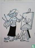 Suske en Wiske door Luc Morjaeu - Originele tekening in inkt - Wiske - Artistieke opleiding - Losbladig - (2005) - Afbeelding 2