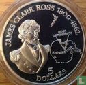 New Zealand 5 dollars 1995 (PROOF) "James Clark Ross" - Image 2
