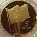 Nieuw-Zeeland 5 dollars 1990 (PROOF) "75 years Australian and New Zealand Army Corps" - Afbeelding 2