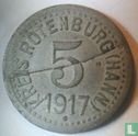 Rotenburg 5 pfennig 1917 - Image 1