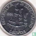 San Marino 5 lire 1991 "Statuti 1253" - Afbeelding 1