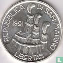 San Marino 1000 lire 1991 "Eternal freedom" - Afbeelding 1