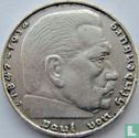 Empire allemand 2 reichsmark 1936 (D) - Image 2