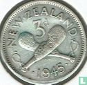 Nouvelle-Zélande 3 pence 1945 - Image 1