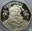 Gibraltar 50 Pence 1992 (PP - Kupfer-Nickel) "Christmas" - Bild 2